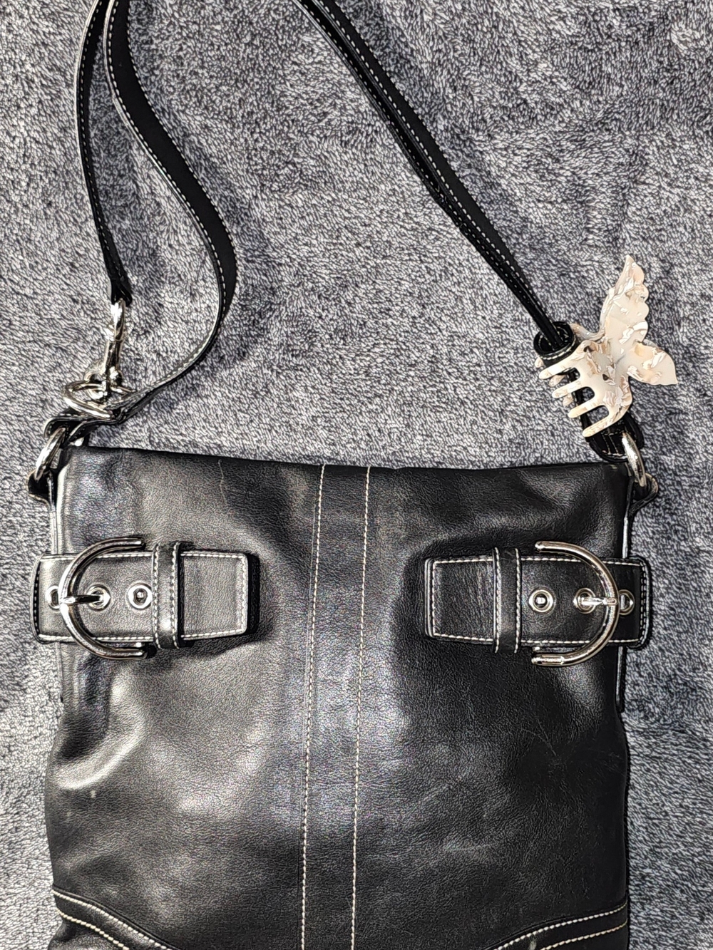 Coach Vintage Soho Over the shoulder Purse Black Leather